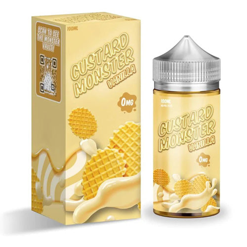 Jam Monster (LIQ FB)(100mL) Custard  -  Qty per pack 1 Vanilla Custard 00mg