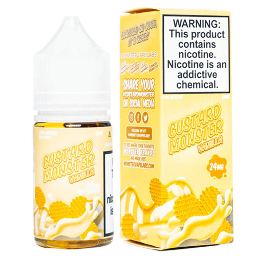 Jam Monster (LIQ Salt)(30mL) Custard  -  Qty per pack 1 Vanilla Custard 48mg