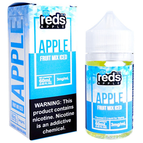 7Daze (LIQ FB)(60mL) Reds  -  Qty per pack 1 Fruit Mix Iced 00mg