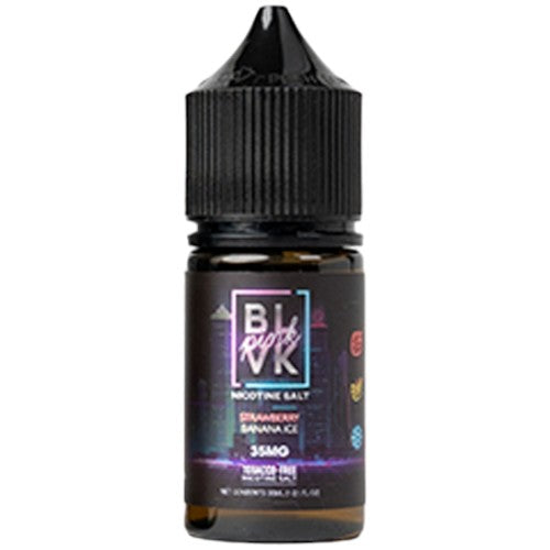 BLVK (LIQ Salt)(30mL) Pink  -  Qty per pack 1 Strawberry Banana Ice 35mg [Disc.]