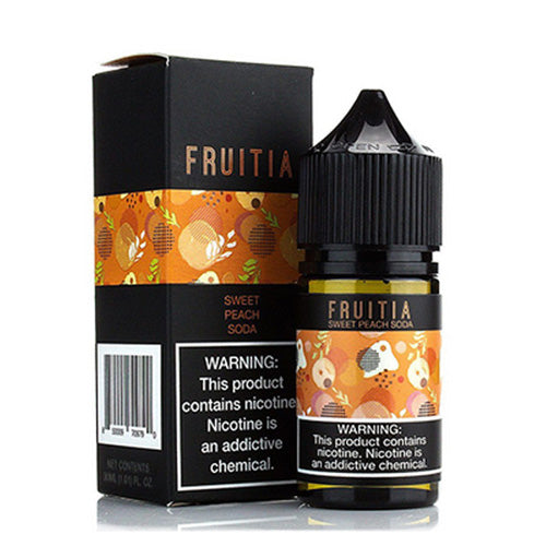 Fruitia (LIQ Salt)(30mL)  -  Qty per pack 1 Sweet Peach Soda 35mg