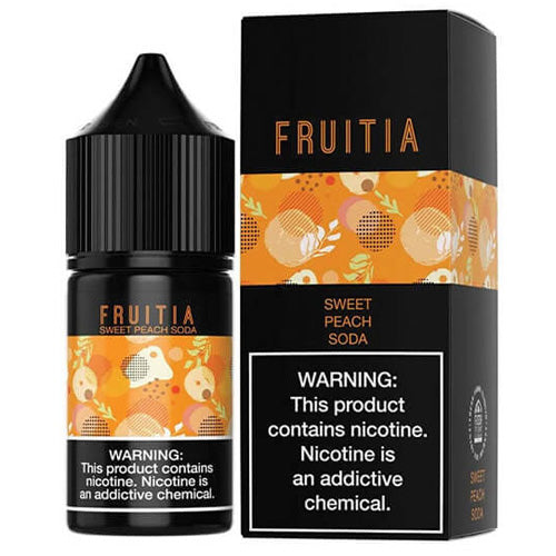 Fruitia (LIQ Salt)(30mL)  -  Qty per pack 1 Sweet Peach Soda 50mg