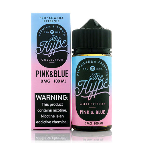 The Hype (LIQ FB)(100mL)  -  Qty per pack 1 Pink & Blue 00mg