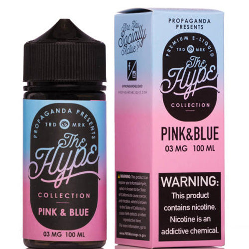 The Hype (LIQ FB)(100mL)  -  Qty per pack 1 Pink & Blue 06mg