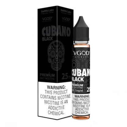 VGOD (LIQ Salt)(30mL)  -  Qty per pack 1 Cubano Black 25mg