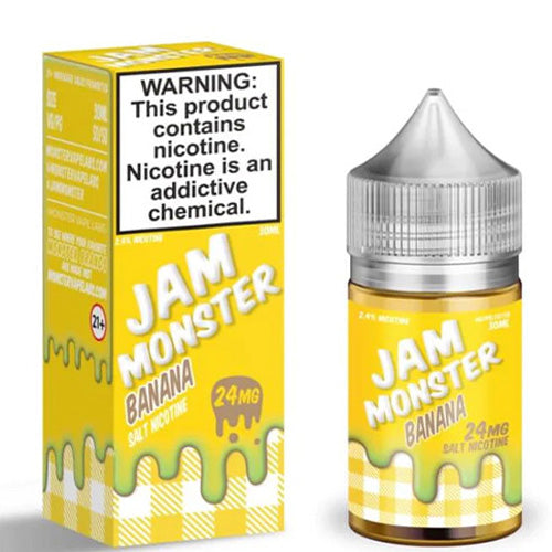 Jam Monster (LIQ Salt)(30mL) Jam  -  Qty per pack 1 Banana Jam 48mg