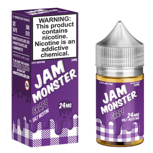 Jam Monster (LIQ Salt)(30mL) Jam  -  Qty per pack 1 Grape Jam 24mg