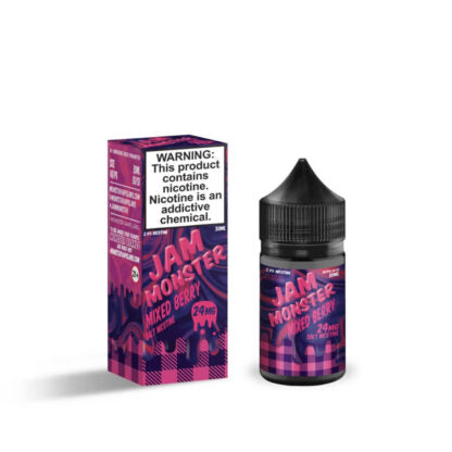 Jam Monster (LIQ Salt)(30mL) Jam  -  Qty per pack 1 Mixed Berry Jam 48mg