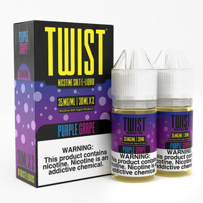 Twist (LIQ Salt)(60mL; 30mL x2)  -  Qty per pack 1 Purple Grape 35mg