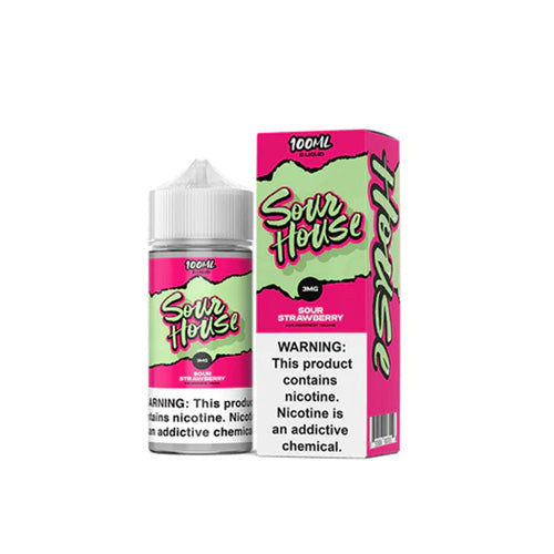 Sour House (LIQ FB)(100mL)  -  Qty per pack 1 Strawberry 00mg