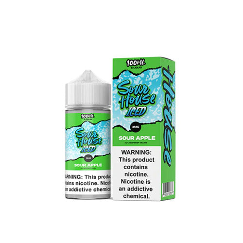 Sour House (LIQ FB)(100mL)  -  Qty per pack 1 Apple Iced 00mg