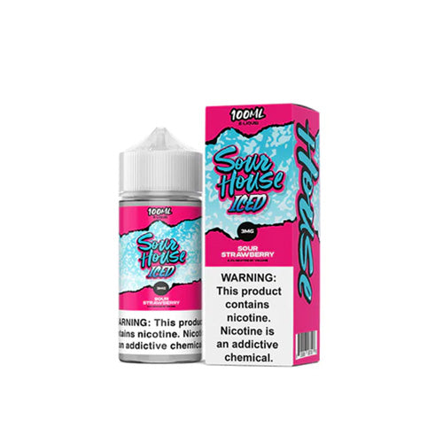 Sour House (LIQ FB)(100mL)  -  Qty per pack 1 Strawberry Iced 03mg