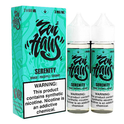 Zen Haus (LIQ FB)(120mL; 60mL x2)  -  Qty per pack 1 Serenity 00mg