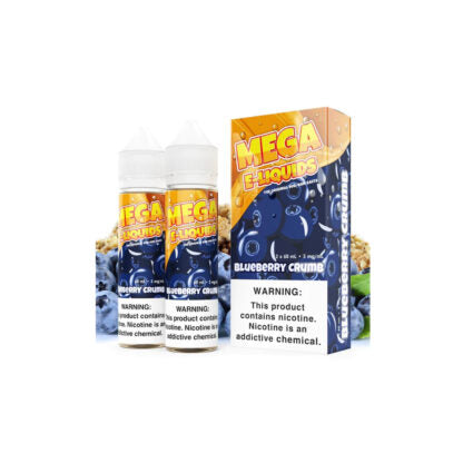 Mega (LIQ FB)(120mL; 60mL x2)  -  Qty per pack 1 Blueberry Crumb 00mg