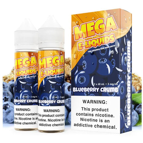 Mega (LIQ FB)(120mL; 60mL x2)  -  Qty per pack 1 Blueberry Crumb 03mg