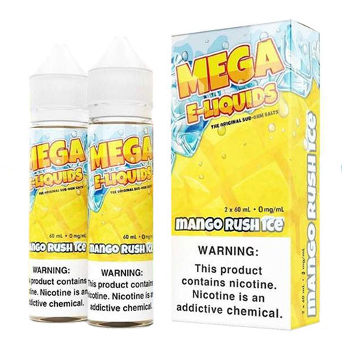 Mega (LIQ FB)(120mL; 60mL x2)  -  Qty per pack 1 Mango Rush Ice 00mg