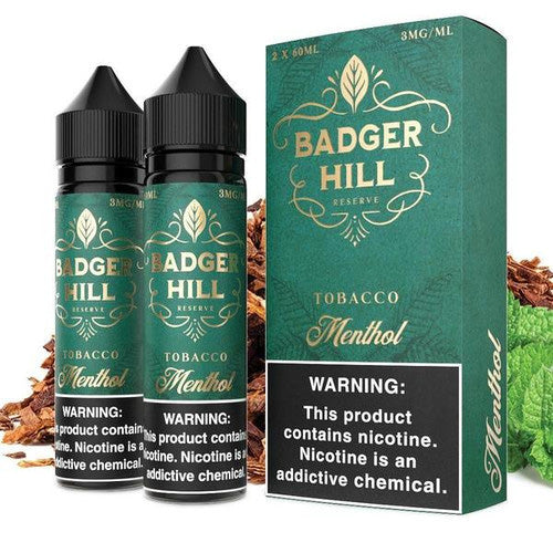 Badger Hill Reserve (LIQ FB)(120mL; 60mL x2)  -  Qty per pack 1 Menthol 00mg