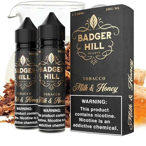 Badger Hill Reserve (LIQ FB)(120mL; 60mL x2)  -  Qty per pack 1 Milk & Honey 00mg