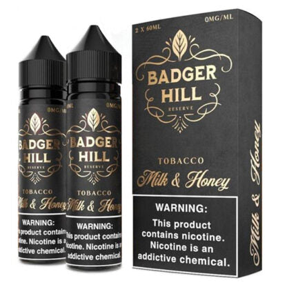 Badger Hill Reserve (LIQ FB)(120mL; 60mL x2)  -  Qty per pack 1 Milk & Honey 00mg