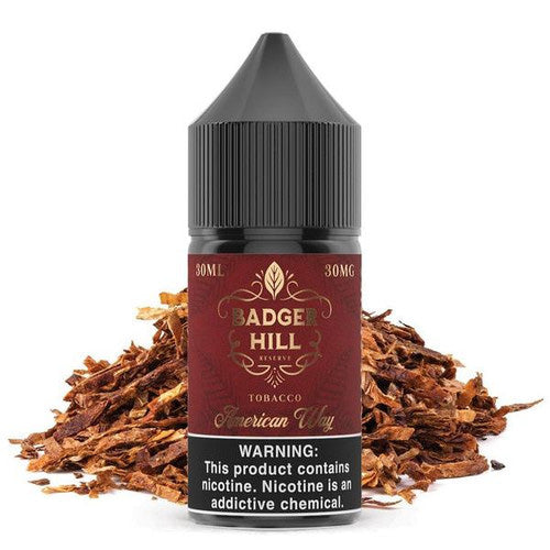 Badger Hill Reserve (LIQ Salt)(30mL)  -  Qty per pack 1 American Way 30mg