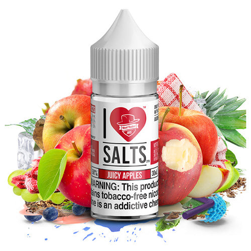 I Love Salts (LIQ Salt)(30mL)  -  Qty per pack 1 Juicy Apple 25mg