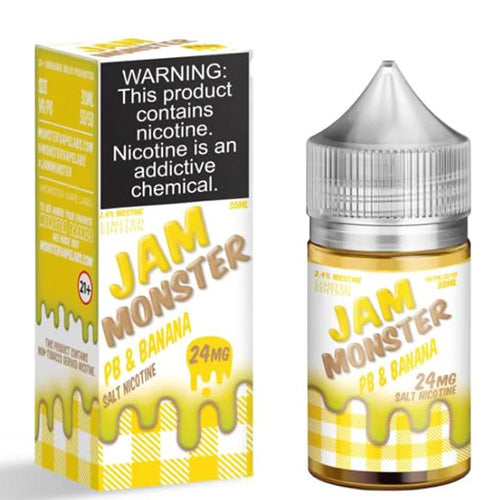 Jam Monster (LIQ Salt)(30mL) Jam  -  Qty per pack 1 Banana PB&J 48mg