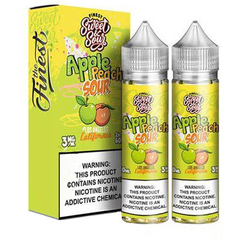 Finest (LIQ FB)(120mL; 60mL x2) Sweet & Sour  -  Qty per pack 1 Apple Peach Sour 03mg