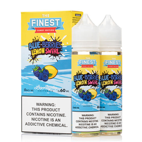 Finest (LIQ FB)(120mL; 60mL x2) Sweet & Sour  -  Qty per pack 1 Blueberries Lemon Swirl 00mg