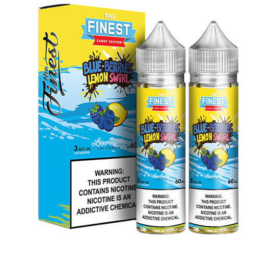 Finest (LIQ FB)(120mL; 60mL x2) Sweet & Sour  -  Qty per pack 1 Blueberries Lemon Swirl 03mg