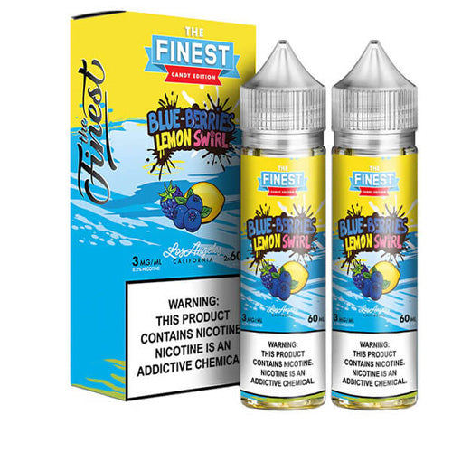 Finest (LIQ FB)(120mL; 60mL x2) Sweet & Sour  -  Qty per pack 1 Blueberries Lemon Swirl 06mg