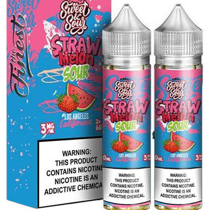 Finest (LIQ FB)(120mL; 60mL x2) Sweet & Sour  -  Qty per pack 1 Straw Melon Sour 03mg