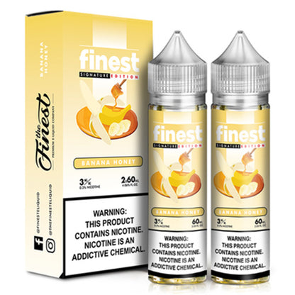 Finest (LIQ FB)(120mL; 60mL x2) Signature Edt.  -  Qty per pack 1 Banana Honey 00mg