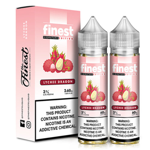 Finest (LIQ FB)(120mL; 60mL x2) Signature Edt.  -  Qty per pack 1 Lychee Dragon 00mg