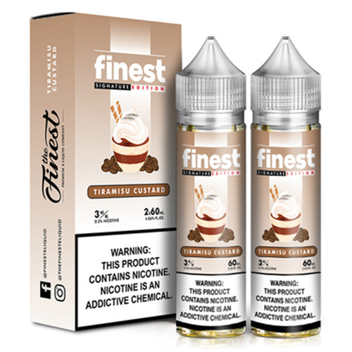 Finest (LIQ FB)(120mL; 60mL x2) Signature Edt.  -  Qty per pack 1 Tiramisu Custard 00mg