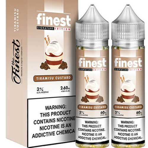 Finest (LIQ FB)(120mL; 60mL x2) Signature Edt.  -  Qty per pack 1 Tiramisu Custard 03mg