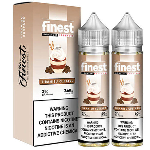 Finest (LIQ FB)(120mL; 60mL x2) Signature Edt.  -  Qty per pack 1 Tiramisu Custard 06mg