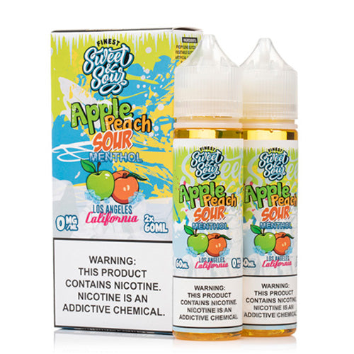 Finest (LIQ FB)(120mL; 60mL x2) Sweet & Sour  -  Qty per pack 1 Apple Peach Sour on Ice 00mg