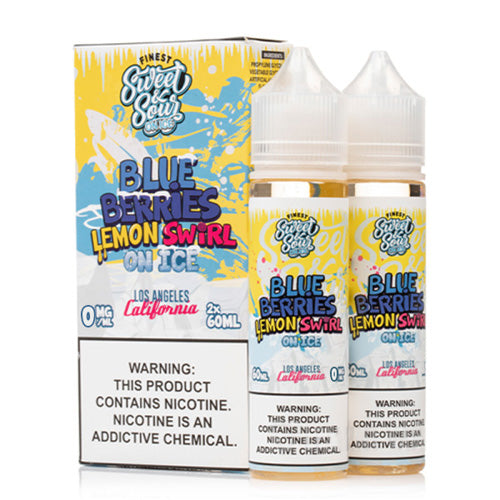 Finest (LIQ FB)(120mL; 60mL x2) Sweet & Sour  -  Qty per pack 1 Blueberries Lemon Swirl on Ice 00mg