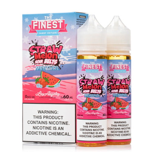 Finest (LIQ FB)(120mL; 60mL x2) Sweet & Sour  -  Qty per pack 1 Straw Melon Sour on Ice 00mg