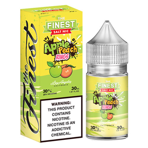 Finest (LIQ Salt)(30mL)  -  Qty per pack 1 Apple Peach Sour Rings 30mg