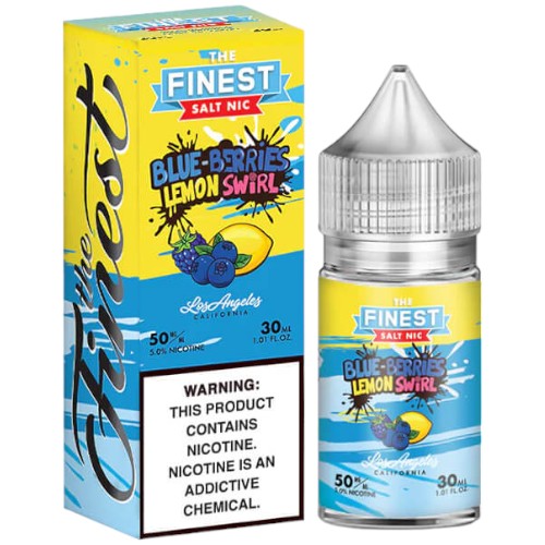 Finest (LIQ Salt)(30mL)  -  Qty per pack 1 Blueberries Lemon Swirl 50mg