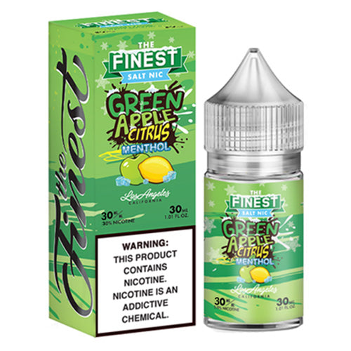 Finest (LIQ Salt)(30mL)  -  Qty per pack 1 Green Apple Citrus 30mg