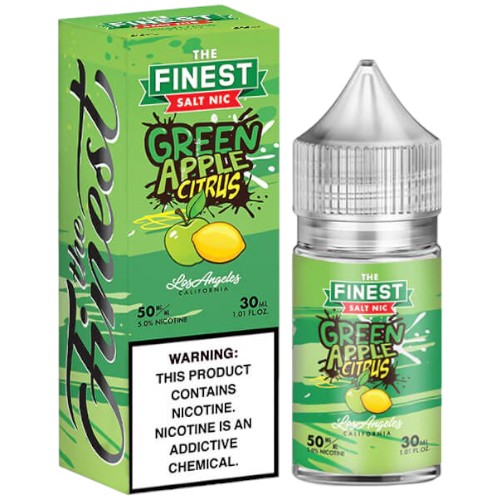 Finest (LIQ Salt)(30mL)  -  Qty per pack 1 Green Apple Citrus 50mg