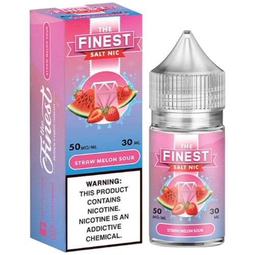 Finest (LIQ Salt)(30mL)  -  Qty per pack 1 Straw Melon Sour 50mg