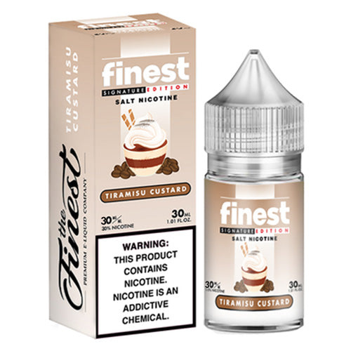 Finest (LIQ Salt)(30mL)  -  Qty per pack 1 Tiramisu Custard 30mg