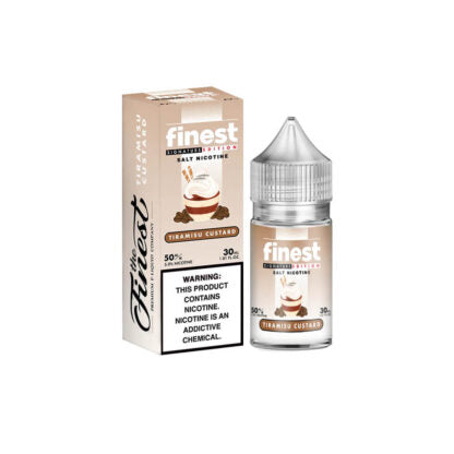 Finest (LIQ Salt)(30mL)  -  Qty per pack 1 Tiramisu Custard 30mg