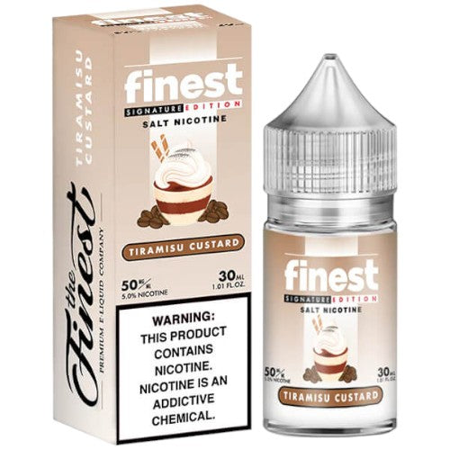 Finest (LIQ Salt)(30mL)  -  Qty per pack 1 Tiramisu Custard 50mg