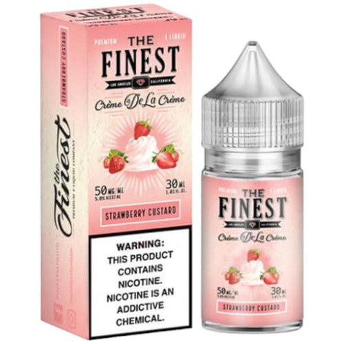 Finest (LIQ Salt)(30mL)  -  Qty per pack 1 Strawberry Custard 50mg