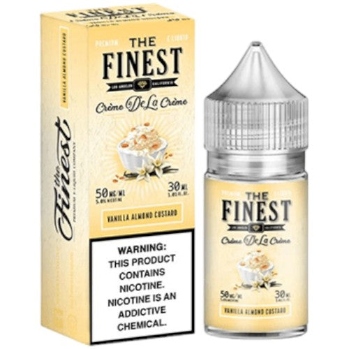 Finest (LIQ Salt)(30mL)  -  Qty per pack 1 Vanilla Almond Custard 50mg