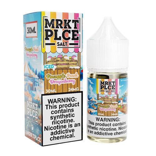 MRKT PLCE (LIQ Salt)(30mL)  -  Qty per pack 1 Iced Pineapple Peach Dragonberry 24mg